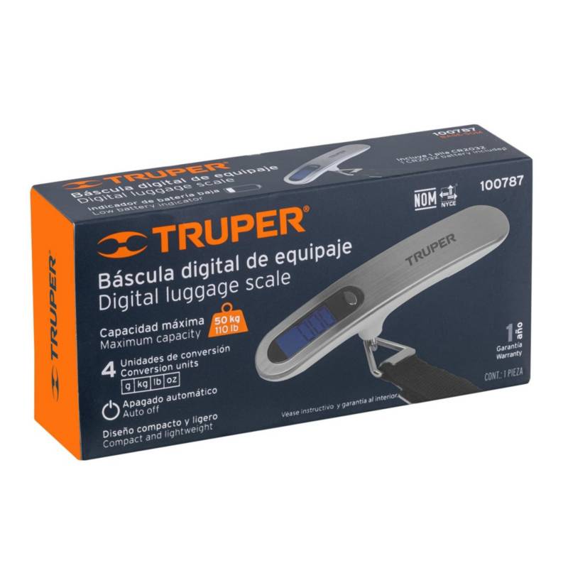 Ripley - BALANZA DIGITAL DE MANO 50KG CON CANDADO DE COMBINACIÓN