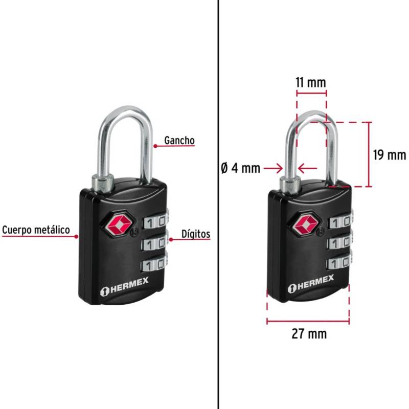 Ripley - BALANZA DIGITAL DE MANO 50KG CON CANDADO DE COMBINACIÓN