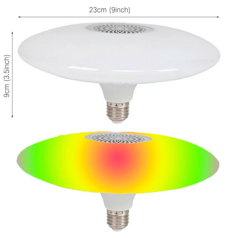 Ripley - FOCO LED CON PARLANTE BLUETOOTH RGB INTELIGENTE LUCES MULTICOLOR