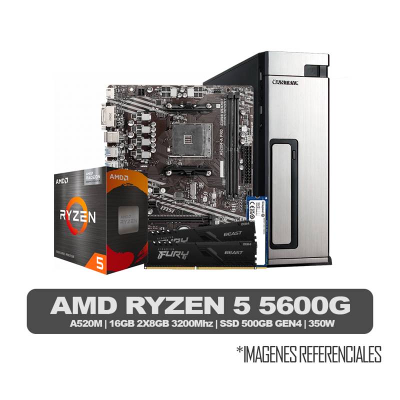 AMD - PC AMD Ryzen 5 5600G - 8GB - 500GB M2