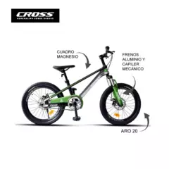 CROSSBIKE - Bicicleta Crossbike Aro 20 WL verde