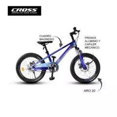 CROSSBIKE - Bicicleta Crossbike Aro 20 WL Azul