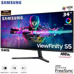 SAMSUNG - Monitor Samsung ViewFinity S5 Ultrawide de 34 UWQHD 100Hz HDR