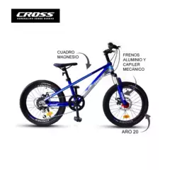 CROSSBIKE - Bicicleta Crossbike Aro 20 WL 7 Azul