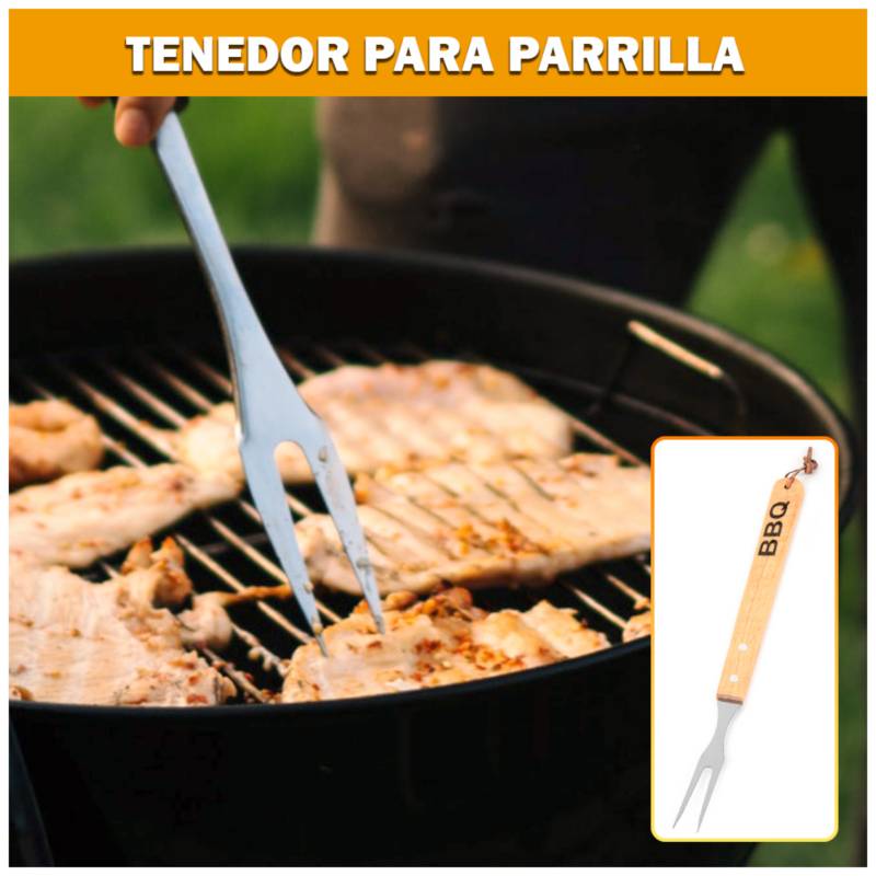 PARRILLA CON GUIAS Y MANGOS - Barbacoas