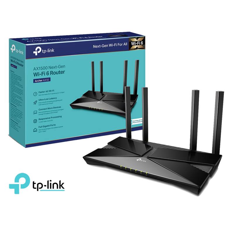 TP-LINK - TP-Link Archer AX10 / Router Wi-Fi 6 Dual 5 GHz 2,4 GHz Band AX1500