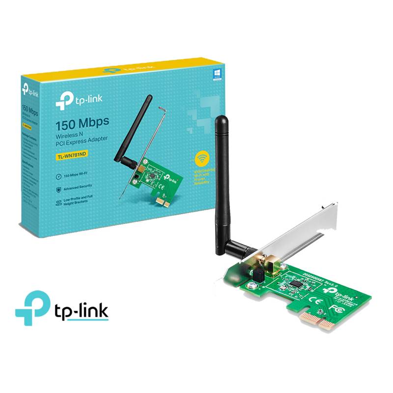 TP-LINK - TP-Link Tarjeta Wifi TL-WN781ND Para Pc Pci-express 150mbps