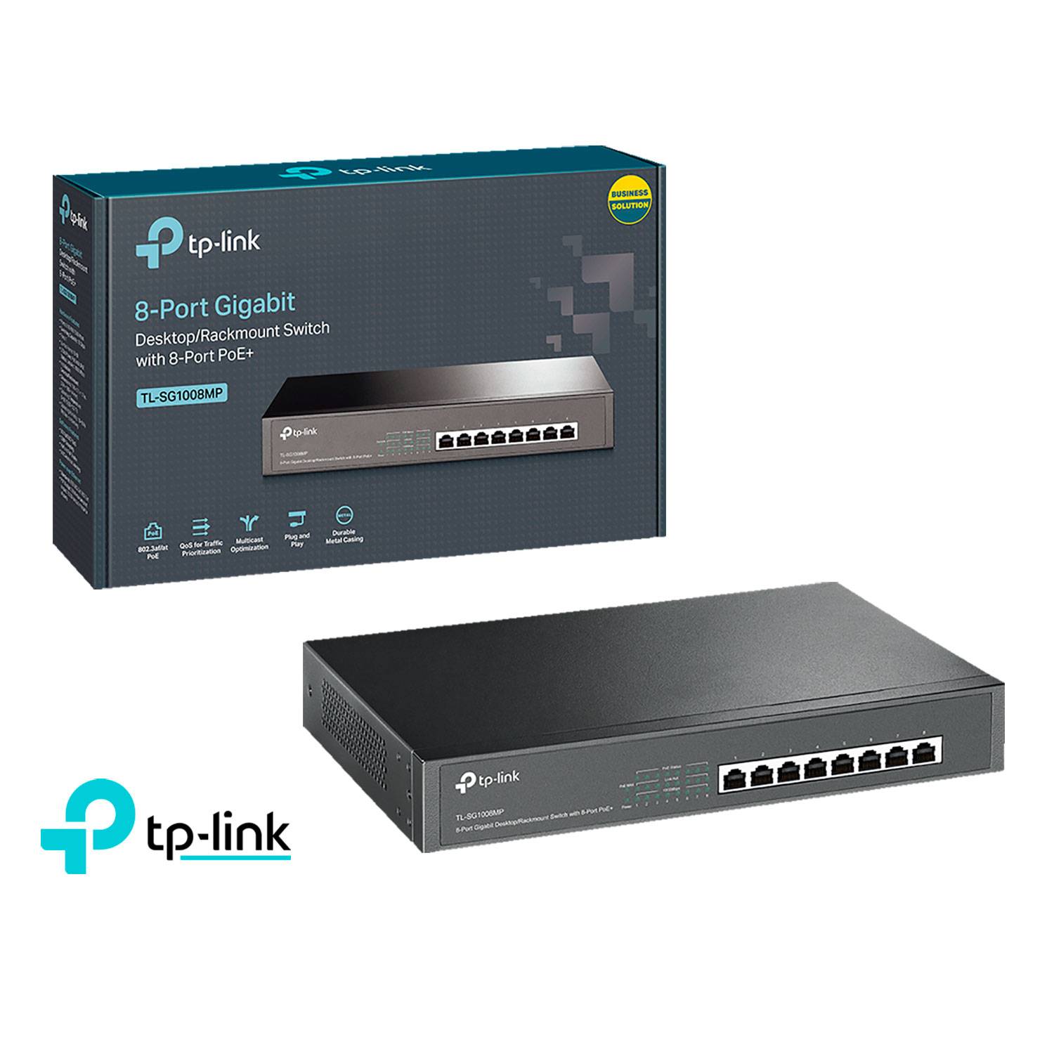 TP-Link TL-SG1008MP - 8-Port Gigabit PoE Switch - TL-SG1008MP