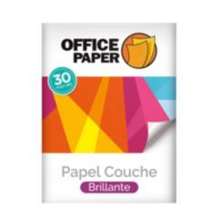 OFFICE PAPER - Papel Couche Office Paper Brillante 150g por 30 Hojas A4