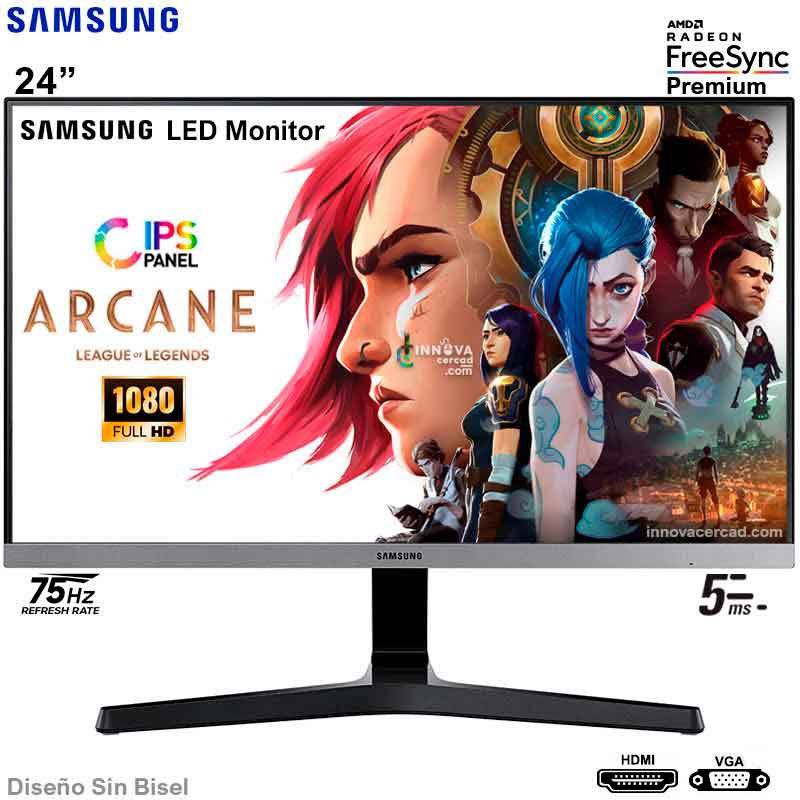 SAMSUNG - Monitor Samsung 24” LS24C310EALXPE IPS Full HD 75Hz 5ms Freesync