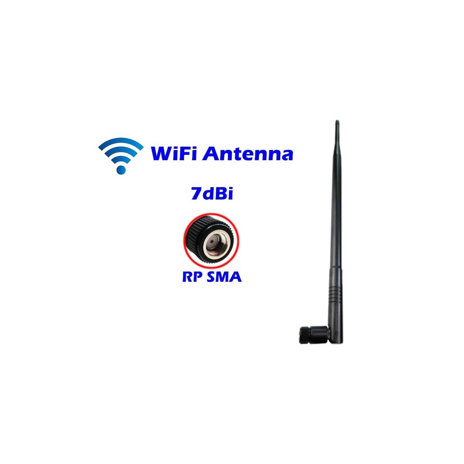 Antena WiFi Omnidireccional WiFi, 3, 5dBi, SMA RP Macho