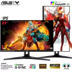 ASUS - Monitor Asus Tuf Gaming VG279QL1A, 27 IPS 165HZ,1MS, HDR10, G-SYNC