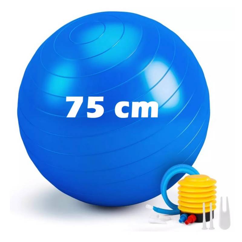 Pelota De Yoga 45 Cm Pilates Fitball Suiza + Inflador 