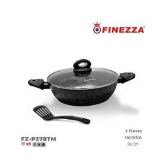 FINEZZA - Olla Antiadherente de Granito Finezza 32 Cm - Negro