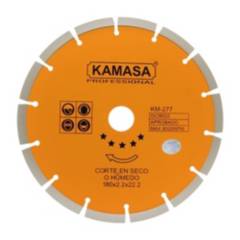 KAMASA - Disco Diamantado Segmentado 7 180 mm para Concreto Kamasa KM277