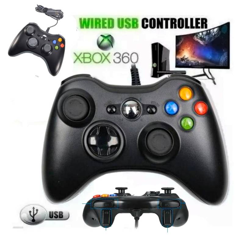 Mando Xbox 360 Control para Consola PC con Windows - Negro GENERICO