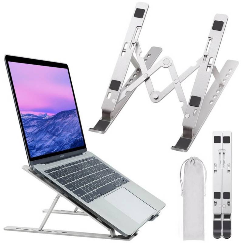 Soporte Plegable de Aluminio para Notebook, Macbook – Aluminio – SIPO