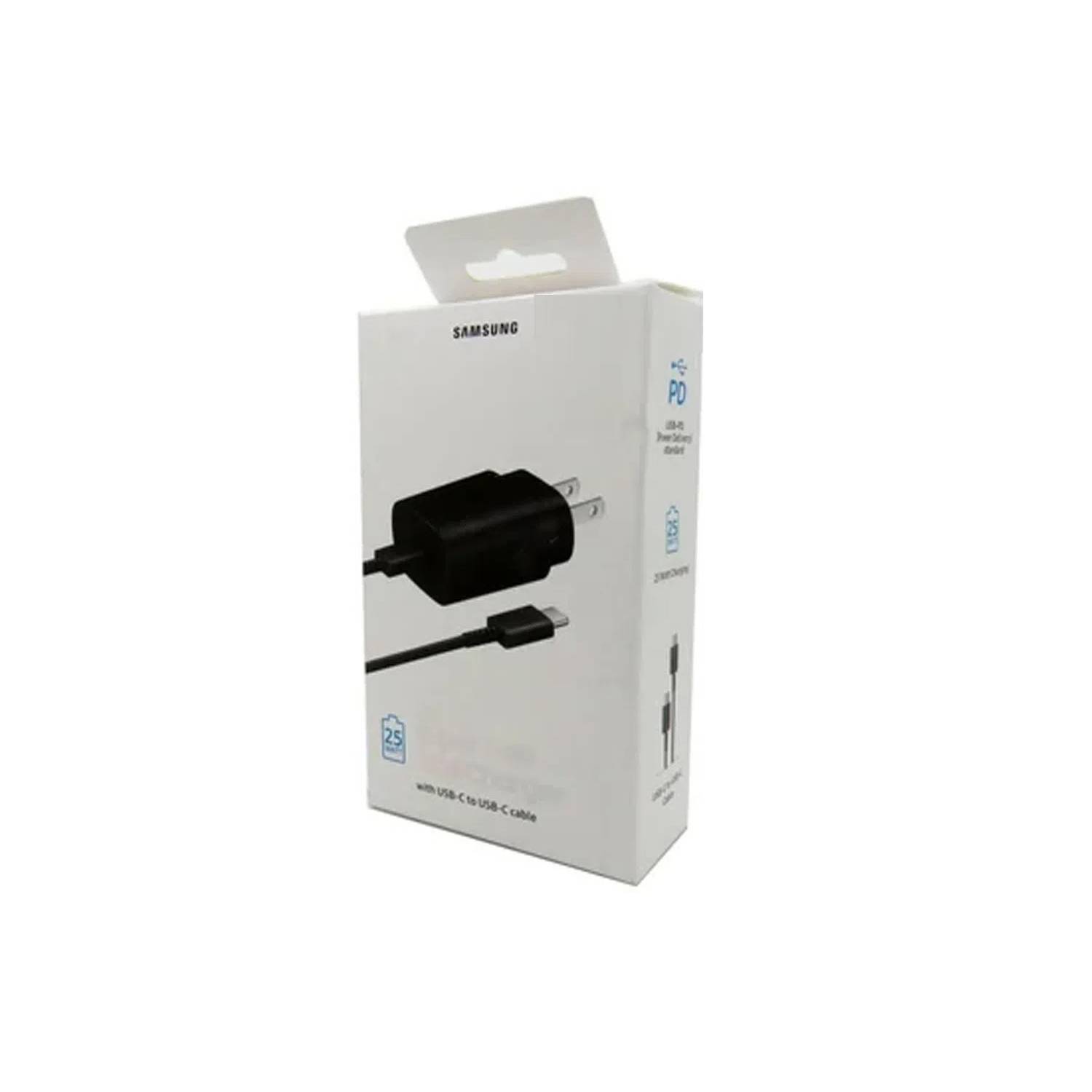 CARGADOR RAPIDO SAMSUNG 25W USB C ORIGINAL NOTE 10 PLUS A70 S20