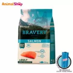BRAVERY - Comida De Perro Adulto Bravery Raza Grande Salmón 12 Kg