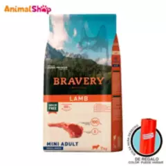 BRAVERY - Comida De Perro Adulto Bravery Raza Pequeña Cordero 7 Kg