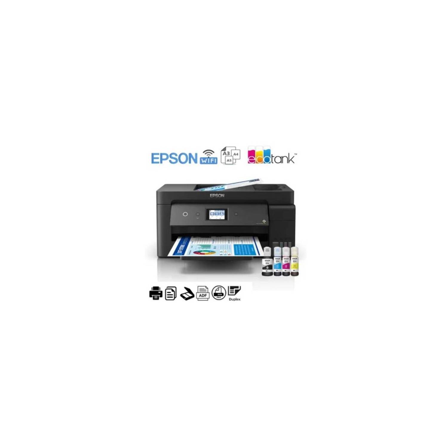 Impresora a3 multifuncional epson ecotank l14150 wifi adf dúplex
