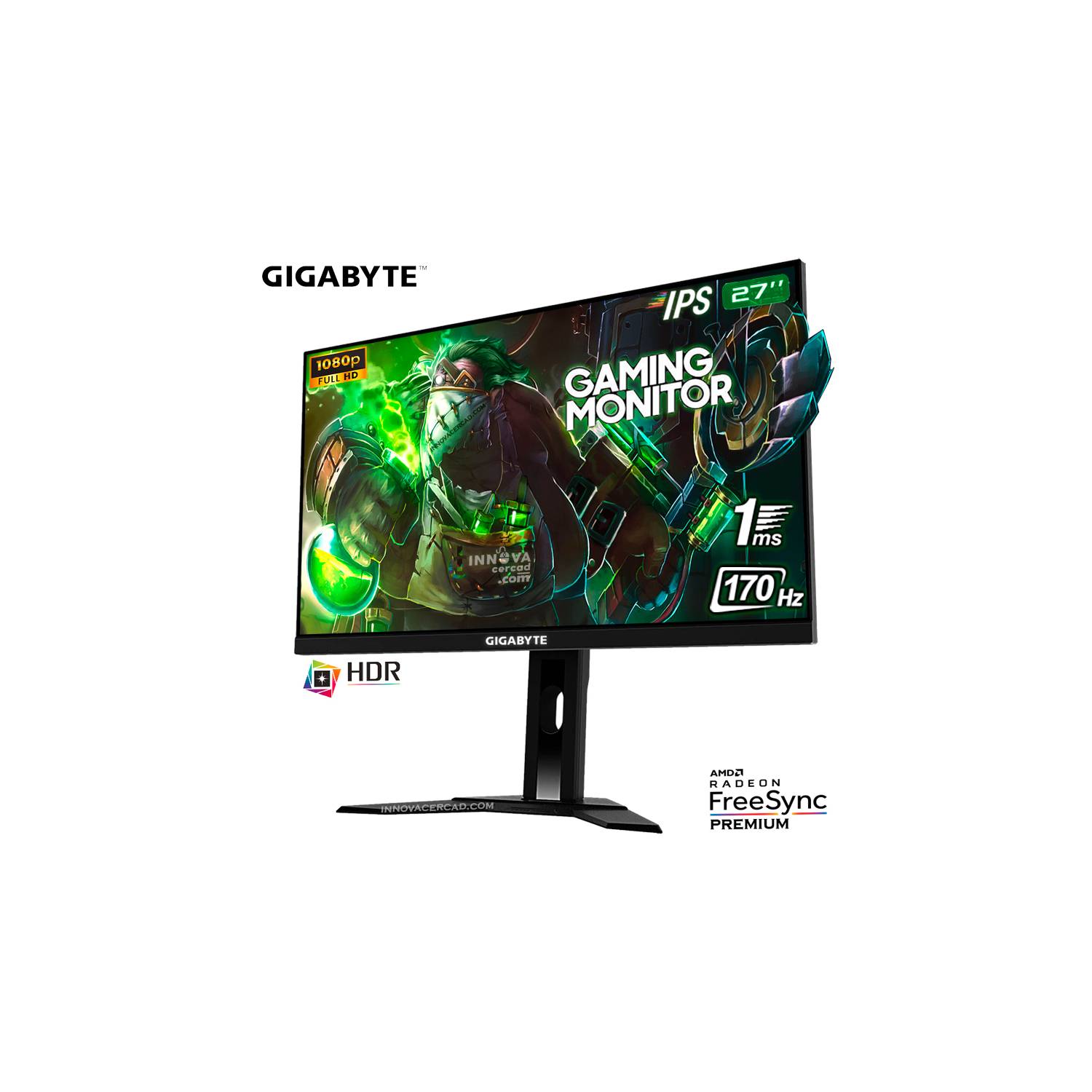 Monitor Gamemax LED GMX27C144 Full HD 27 Curvo no Paraguai 