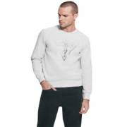 POLERA PLOMO HOODIE HOMBRE FRANELA - MELANGE JUST