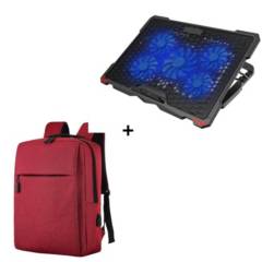 Pack Mochila Antirrobo Impermeable Porta Laptop Usb Cooler Laptop