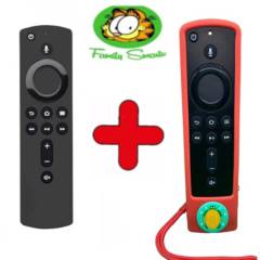 AMAZON - Control Remoto Amazon Fire TV Stick  Funda Roja