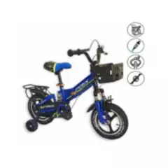 BABYGO - Bicicleta Plegable de Aluminio para Niños «PRIX» Blue
