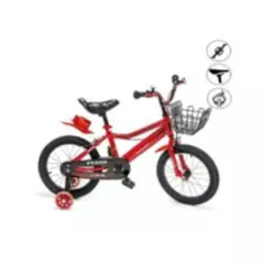 EVEZO - Bicicleta Montañera Aro 16 para Niños «CLETA» Red