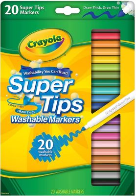 Plumones Crayola Super Tips Lavables Set de 20 – Dibu Chile