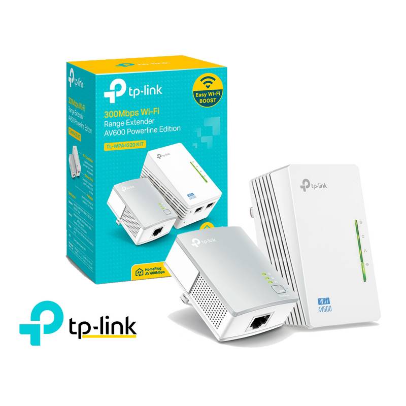 TP-LINK - TP-Link Kit Extensor Powerline TL-WPA4220 KIT Wifi Av600 300mbps