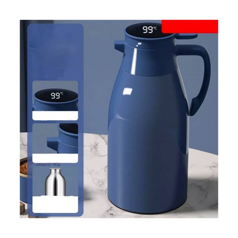 Jarra termo liso con pantalla digital indiciadora de temperatura y  capacidad para 2 litros / thermo jug – Joinet