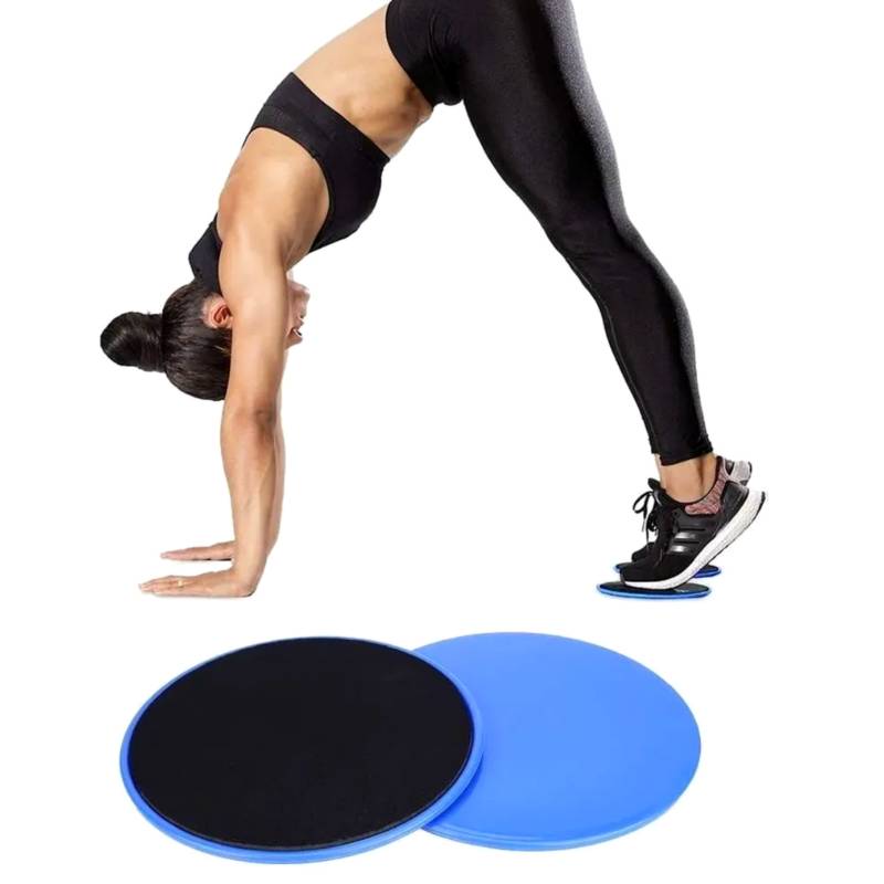 Set 2 Discos Deslizantes Entrenamiento Yoga Gym Fitness GENERICO