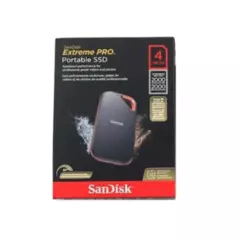SANDISK - DISCO SSD EXTERNO Sandisk Extreme PRO 4tb PORTABLE 2000Mbs Sandisk E81
