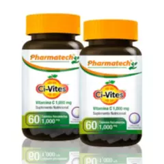 PHARMATECH - Vamina C 1000Mcg Pharmatech 60 Tabletas Pack X2
