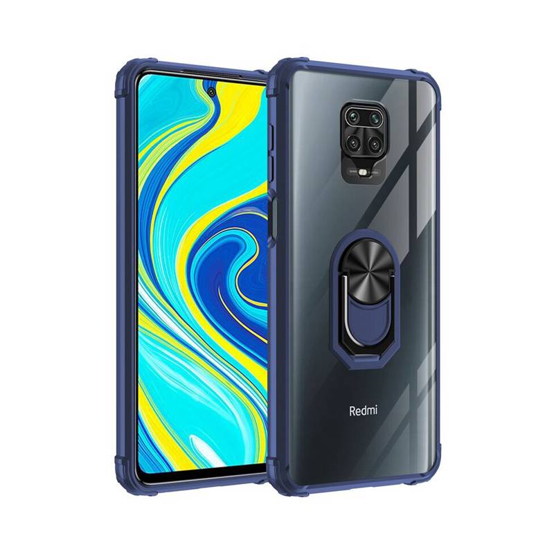 Funda Con Anillo Semitransparente Para Xiaomi Redmi 9A