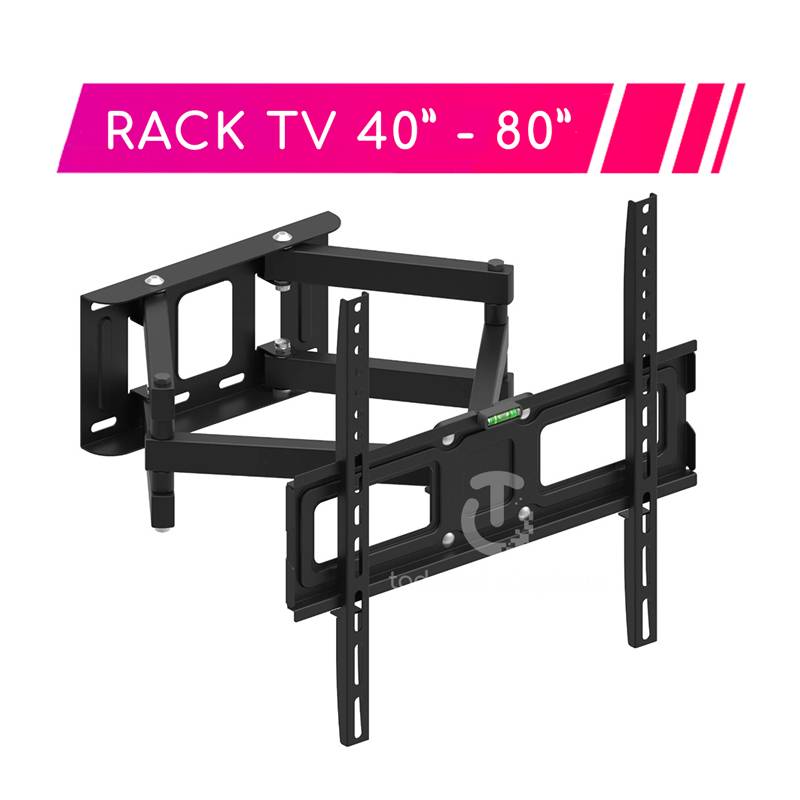 GENERICO - Rack Soporte Televisor Doble Brazo Para Tv De 40 - 80 pulgadas