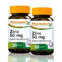 Zimc 50Mg Pharmatech 30 Tabletas Pack X2