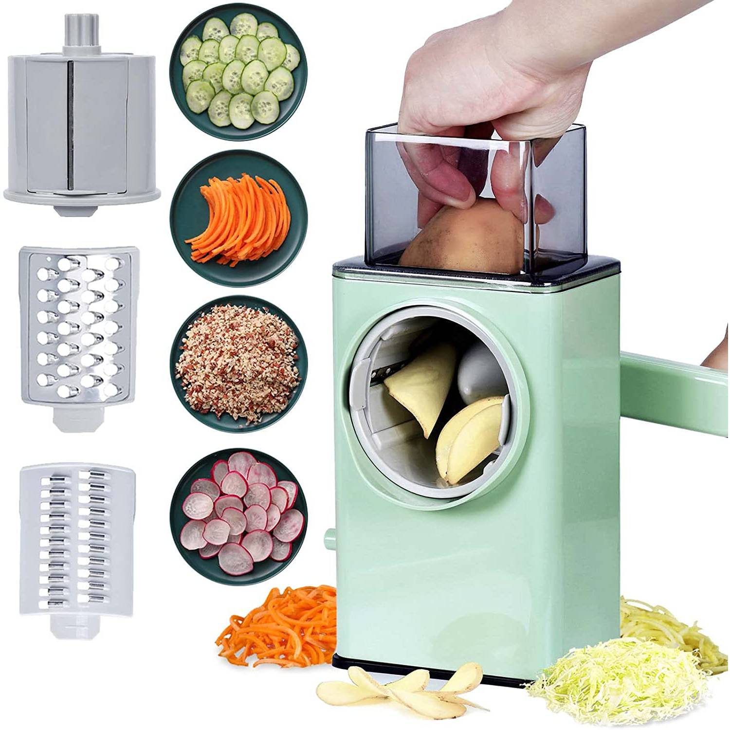 Ripley - CORTADOR REBANADOR RAYADOR DE VERDURAS MULTIFUNCIONAL PARA COCINA