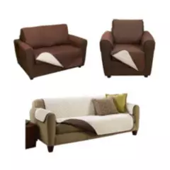 GENERICO - Cobertor Impermeable para Muebles de 1, 2 y 3 Cuerpos - Marrón