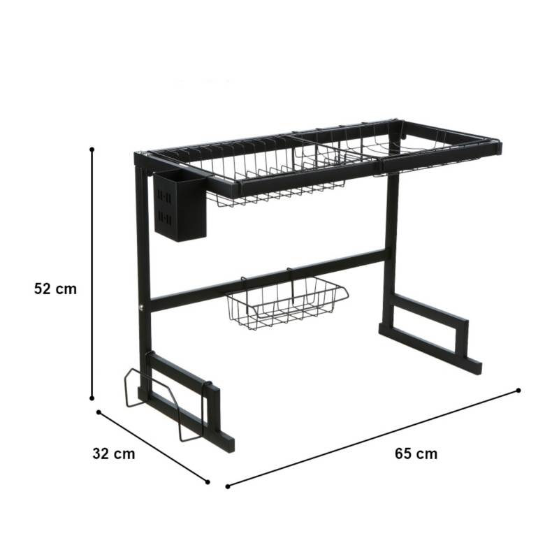 Organizador Escurridor de Platos Utensilios con Tapa para Cocina. SASHIJA