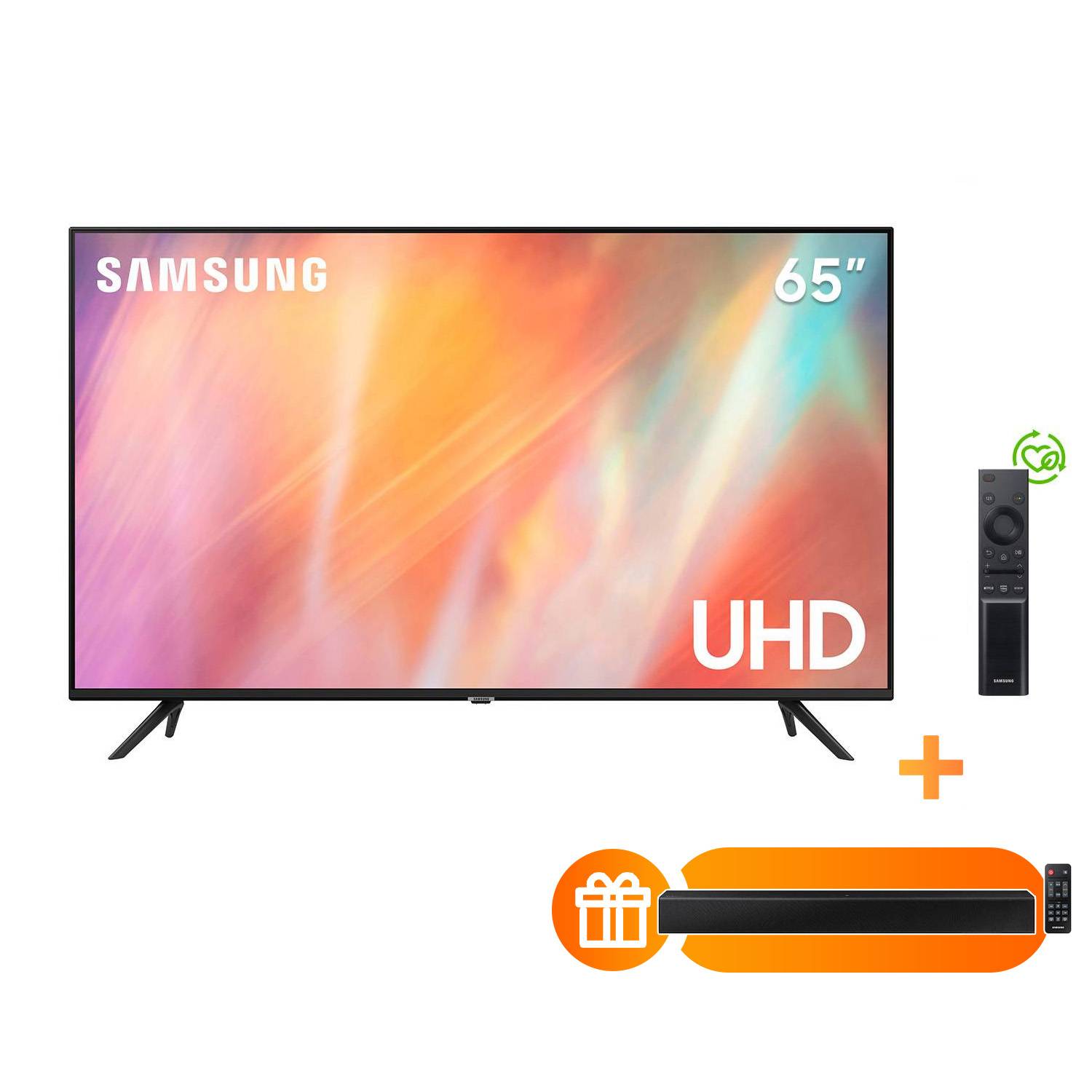 Televisor Samsung Smart TV 65 UHD 4K UN65AU7090GXPE