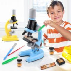 GENERICO - Microscopio Científico Celeste para Niños