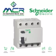 SCHNEIDER ELECTRIC - INTERRUPTOR DIFERENCIAL 4P 25A 30ma 230V Easy9 Schneider