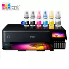 EPSON - Multifuncional de tinta Epson EcoTank L8180, imprime/escanea/copia, LAN/Wi-Fi/USB 2.0