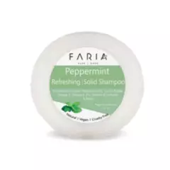 FARIA NATURALS - Shampoo sólido Peppermint Natural y Vegano