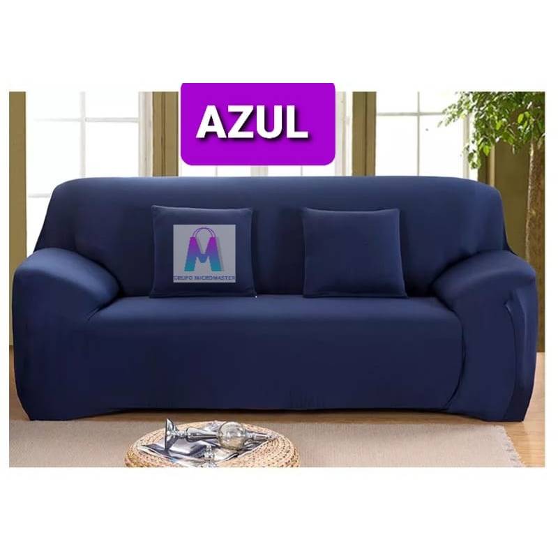 Forros de muebles Set Spandex 321 AZUL LISO GENERICO