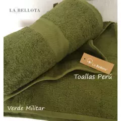LA BELLOTA - Toalla de Baño "Gold Label" 560 grs/m2 "La Bellota" Verde Militar
